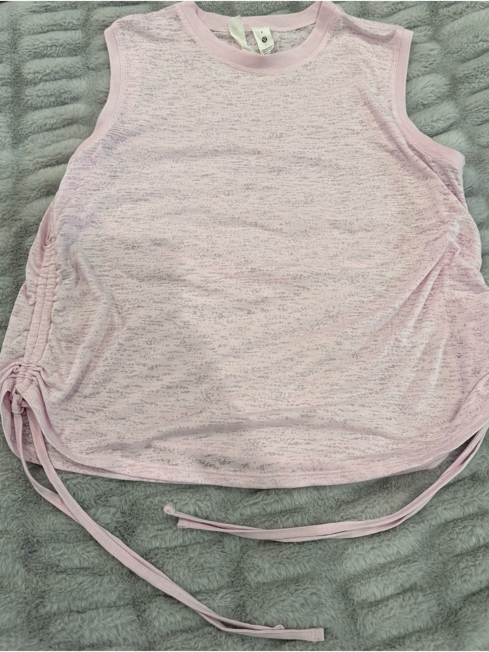 lululemon Cinch Light Pink Side-Tie Tank